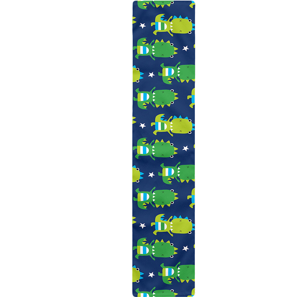 Cute Dino T-Rex Pattern Print Table Runner