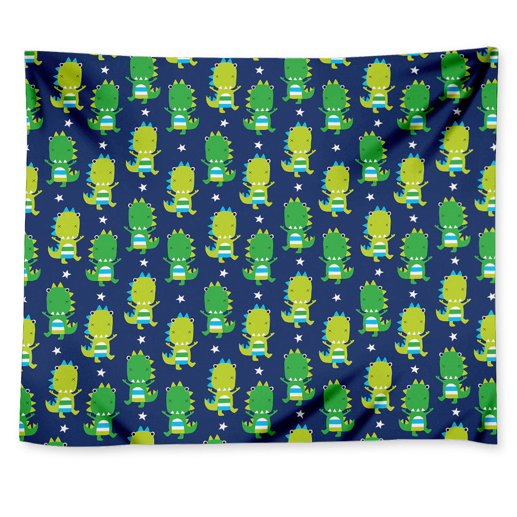 Cute Dino T-Rex Pattern Print Tapestry