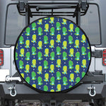 Cute Dino T-Rex Pattern Print Tire Cover