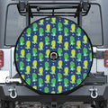 Cute Dino T-Rex Pattern Print Tire Cover With Camera Hole