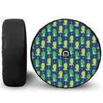Cute Dino T-Rex Pattern Print Tire Cover With Camera Hole