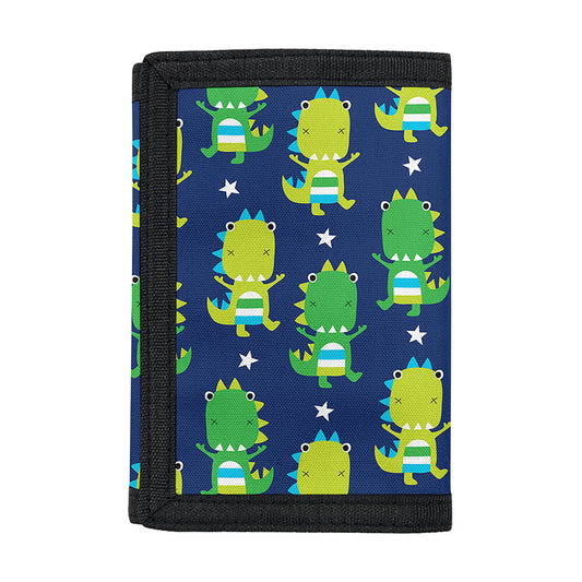 Cute Dino T-Rex Pattern Print Trifold Wallet