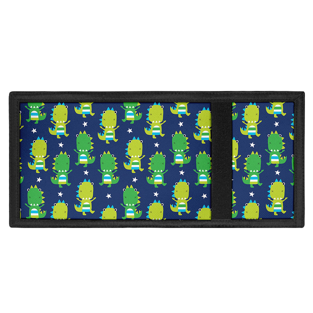 Cute Dino T-Rex Pattern Print Trifold Wallet