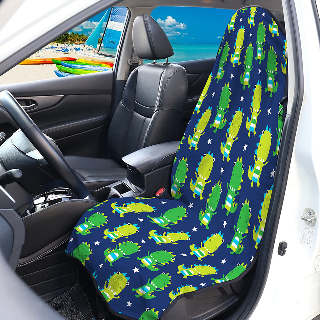 Cute Dino T-Rex Pattern Print Waterproof Car Seat Cover