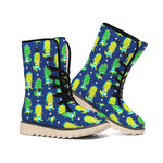 Cute Dino T-Rex Pattern Print Winter Boots