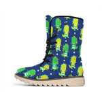 Cute Dino T-Rex Pattern Print Winter Boots