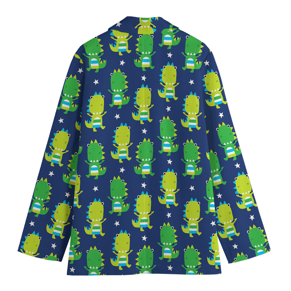 Cute Dino T-Rex Pattern Print Women's Blazer