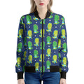 Cute Dino T-Rex Pattern Print Women's Bomber Jacket