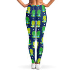 Cute Dino T-Rex Pattern Print Women's Leggings