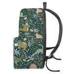 Cute Dino Tropical Leaves Pattern Print Backpack