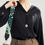 Cute Dino Tropical Leaves Pattern Print Bag Strap