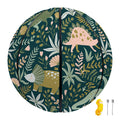 Cute Dino Tropical Leaves Pattern Print Basketball
