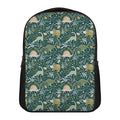 Cute Dino Tropical Leaves Pattern Print Casual Backpack