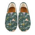 Cute Dino Tropical Leaves Pattern Print Casual Shoes