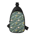 Cute Dino Tropical Leaves Pattern Print Sling Bag