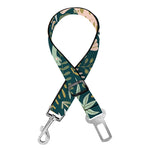 Cute Dino Tropical Leaves Pattern Print Dog Seat Belt