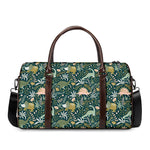 Cute Dino Tropical Leaves Pattern Print Duffle Bag