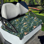 Cute Dino Tropical Leaves Pattern Print Golf Cart Seat Cover