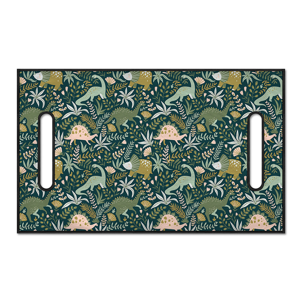 Cute Dino Tropical Leaves Pattern Print Golf Cart Seat Cover