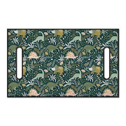 Cute Dino Tropical Leaves Pattern Print Golf Cart Seat Cover