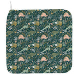 Cute Dino Tropical Leaves Pattern Print Hand Towel