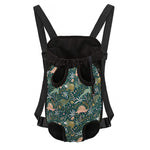 Cute Dino Tropical Leaves Pattern Print Pet Carrier Backpack