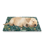 Cute Dino Tropical Leaves Pattern Print Pet Cooling Mat Cover