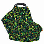 Cute Dinosaur And Floral Pattern Print Baby Seat Cover