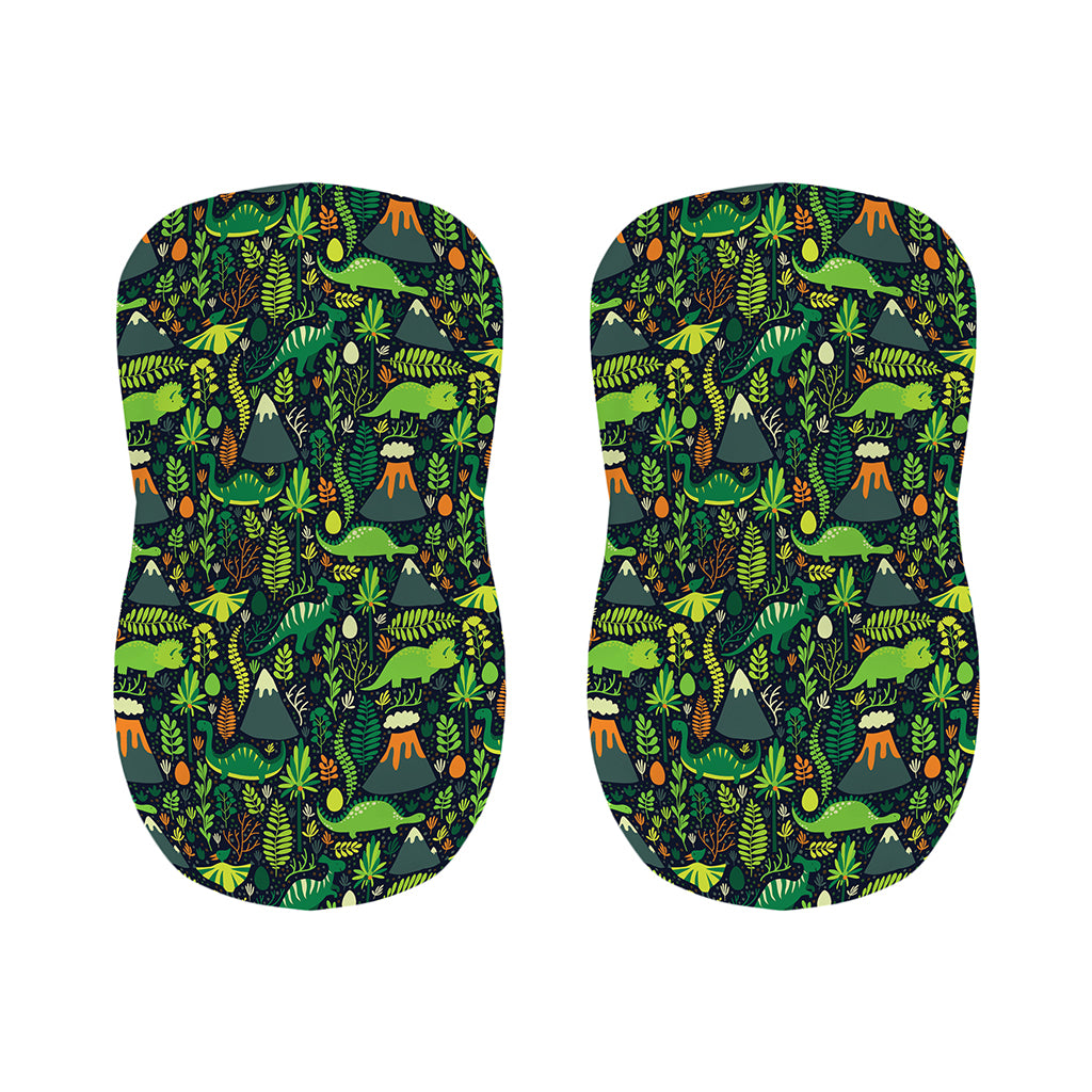 Cute Dinosaur And Floral Pattern Print Bar Stool Covers