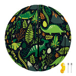 Cute Dinosaur And Floral Pattern Print Basketball