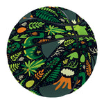 Cute Dinosaur And Floral Pattern Print Basketball