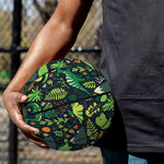 Cute Dinosaur And Floral Pattern Print Basketball