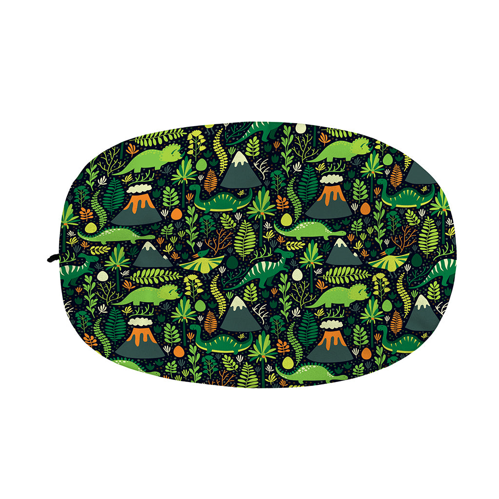 Cute Dinosaur And Floral Pattern Print Car Side Mirror Covers