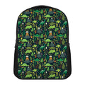 Cute Dinosaur And Floral Pattern Print Casual Backpack