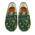 Cute Dinosaur And Floral Pattern Print Casual Shoes