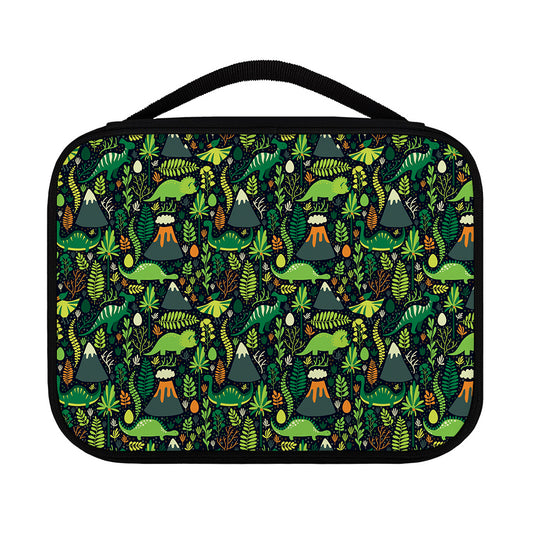 Cute Dinosaur And Floral Pattern Print Classic Bible Case