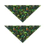 Cute Dinosaur And Floral Pattern Print Dog Bandana