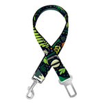 Cute Dinosaur And Floral Pattern Print Dog Seat Belt