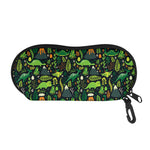 Cute Dinosaur And Floral Pattern Print Glasses Case