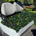Cute Dinosaur And Floral Pattern Print Golf Cart Seat Cover
