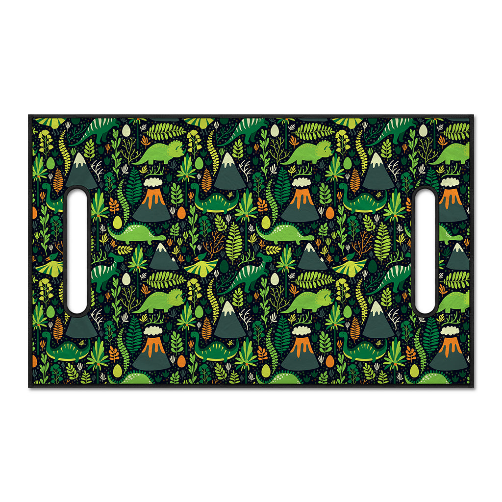 Cute Dinosaur And Floral Pattern Print Golf Cart Seat Cover