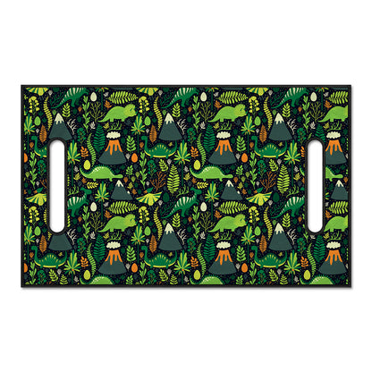 Cute Dinosaur And Floral Pattern Print Golf Cart Seat Cover