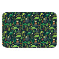 Cute Dinosaur And Floral Pattern Print Indoor Door Mat