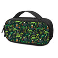 Cute Dinosaur And Floral Pattern Print Portable Cooler Travel Case