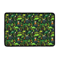 Cute Dinosaur And Floral Pattern Print Kitchen Mat