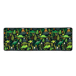 Cute Dinosaur And Floral Pattern Print Long Kitchen Mat