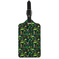 Cute Dinosaur And Floral Pattern Print Luggage Tag