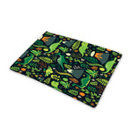 Cute Dinosaur And Floral Pattern Print Pet Cooling Mat Cover