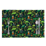 Cute Dinosaur And Floral Pattern Print Placemat