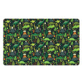 Cute Dinosaur And Floral Pattern Print Polyester Doormat